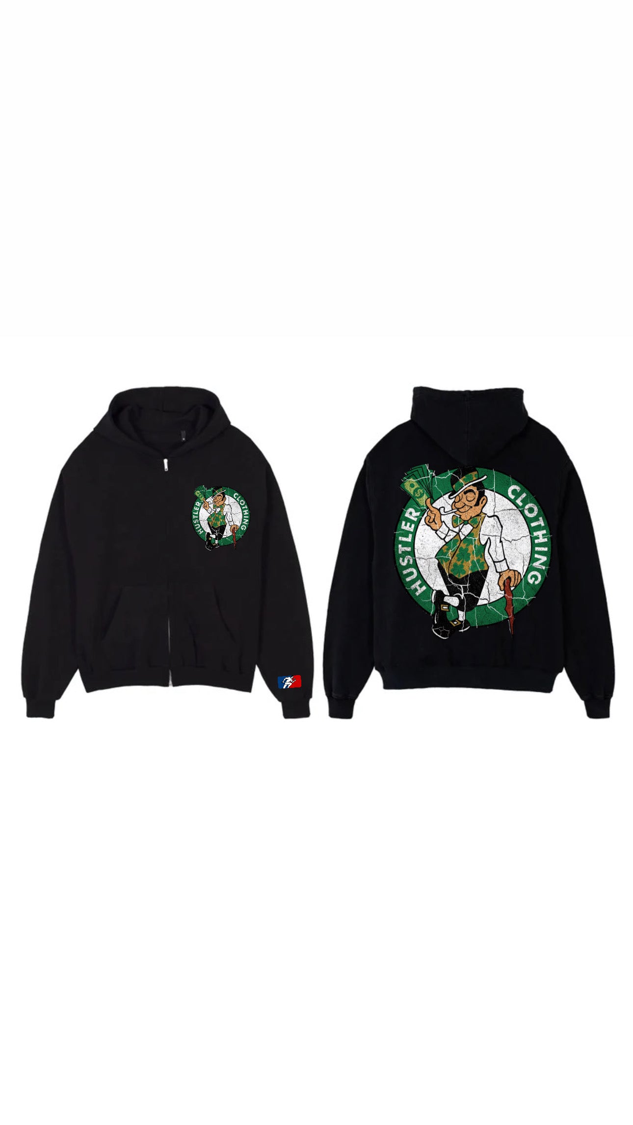 HUSTLER CLOTHING CELTICS HOODIE