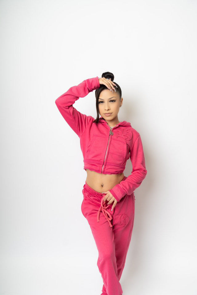 PINK DISTRESSED SET