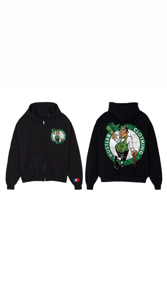 HUSTLER CLOTHING CELTICS HOODIE
